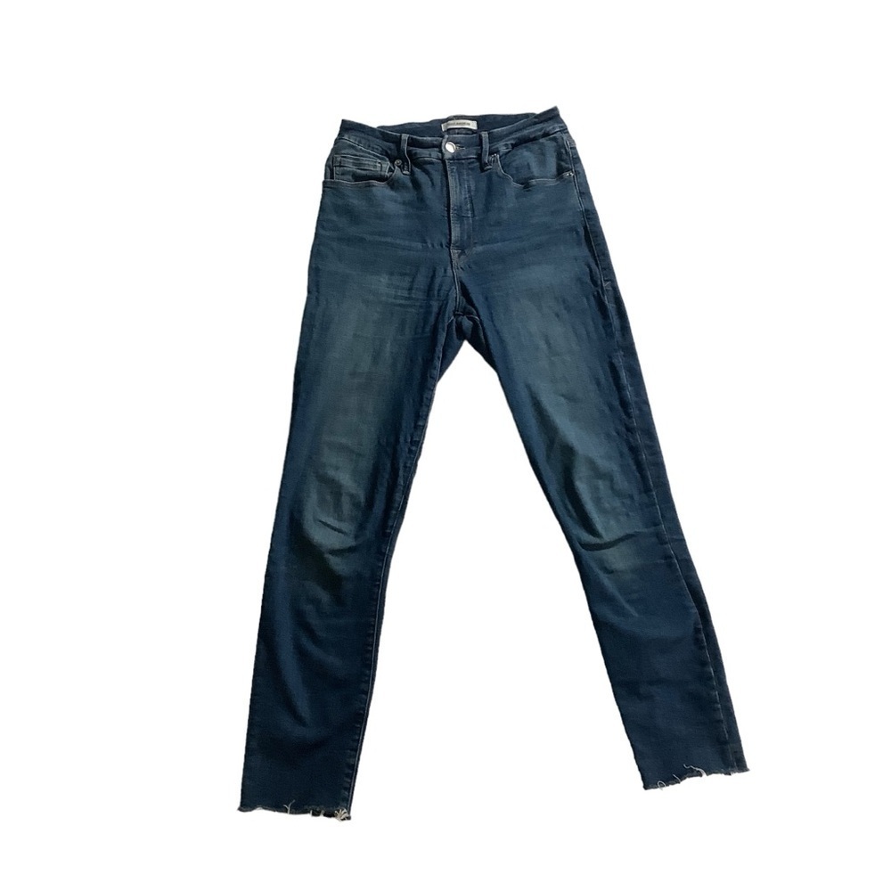 Good American Good Waist Crop Jeans Dark Wash Size 27
